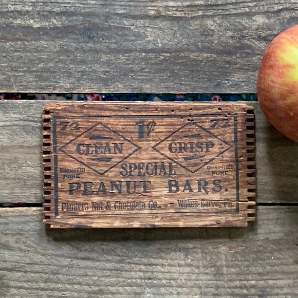 Antique Crate Panel: Planters Nut & Chocolate Company, 1940s - Picture 1 of 9